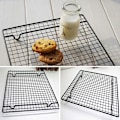 Miniatyrbild 8 av 8: 1 st Non-stick Kaka Kylställ Net Cookies Bröd Torkställ Black