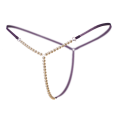 Pikkukuva 1 / 5: helmet hieronta naisten pikkuhousut helmi g-string bikinit micro Purple