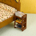 Miniatyrbild 1 av 7: 1:12 Dockhus Miniatyr sängbord Förvaringsställ Nattduksbord