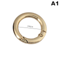 Miniatyrbillede 1 af 8: Spring Gate O Ring, der kan åbnes Nøglering Nøgle Lædertaske Håndtaske Bel A1
