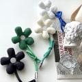 Miniatyrbillede 4 af 8: DIY Flower Broche Accessories Taske Pendant Lapel Pin Badges Broo Apricot