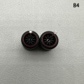 Miniatyrbild 1 av 8: 1 Set 1/64 modellbilhjul med gummidäck Modifierade delar Ve B4 10Claws Red