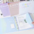 Miniatyrbild 6 av 8: 1/4/5 st A4-mapp Transparent avtagbar databok Student A5