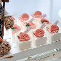 Miniatyrbilde 7 av 8: 10 stk Firkantede plastdessertkopper Miniterninger Sterk kakekopp Pa A