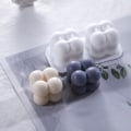 Miniatyrbillede 5 af 8: Ny 3D Cube Candle Form DIY Rund Cube Candle Form 3D Silikone A
