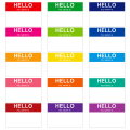 Pikkukuva 1 / 5: 5 arkkia Hello My Name Tarratarrat Lahjanimilaput