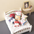 Miniatyrbillede 2 af 8: 1:12 Dukkehus Miniature Hunde Hoved Sofa Pude Mini Pude Pille F