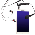 Miniatyrbilde 4 av 8: 3,5 mm Karaoke Mic-øretelefon Mini Stereo-hodetelefon In-Ear-hodesett Pink with Headset