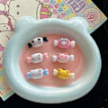Pikkukuva 3 / 8: 1kpl/6kpl Cartoon Candy Barrettes Mini Resin-hiusneula tytöille C A7