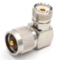 Pikkukuva 3 / 5: 1kpl UHF SO239 naarasliitin UHF PL259 urosliittimeen oikea kulma R