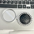 Pikkukuva 6 / 8: Minikokoontaittuva turvatyynykampapeili hierontakampa All-In-One Air White
