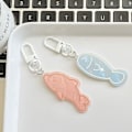 Pikkukuva 7 / 8: e Fish Dolphin Avaimenperä Eläin Riipus Avaimenperä Reppu Auto B Pink