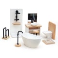 Miniatyrbillede 7 af 8: 1/12 Dukkehus Håndvask Kar Toilet Model Dukkehus Mini Bathro A3