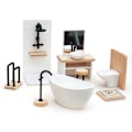 Pikkukuva 7 / 8: 1/12 Dollhouse pesuallas WC-malli Dollhouse Mini Bathro A4