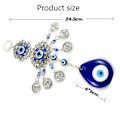Miniatyrbillede 2 af 9: Wind Chimes Tyrkiet Evil Eye vedhæng Drop-shaped