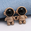 Miniatyrbild 6 av 8: 2st Astronautformad spänna midjeband Justerbar Jean-knapp A1