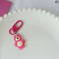 Pikkukuva 7 / 8: e Sarjakuva Strawberry Bear Avaimenperä Tyttölaukulle Riipus auton avain A2