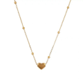 Miniatyrbild 6 av 8: Minimalistisk hjärta hängsmycke Choker halsband titan stål mode A2