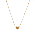 Miniatyrbilde 6 av 8: Minimalistisk hjerte anheng choker halskjede titan stål mote A2