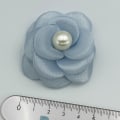 Miniatyrbild 1 av 8: 1st 5cm Mesh Gaze Blommor För DIY Bröllopsfest Kläder Skor Blue