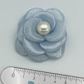 Miniatyrbillede 1 af 8: 1 Stk 5 cm Mesh Gaze Blomster Til DIY Bryllupsfest Tøj Sko Blue