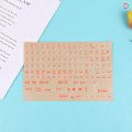 Miniatyrbild 1 av 5: Engelska Full Keyboard Frosted Transparent Keyboard Stickers Com D