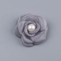 Miniatyrbillede 1 af 8: 1 Stk 5 cm Mesh Gaze Blomster Til DIY Bryllupsfest Tøj Sko Gray