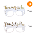 Pikkukuva 1 / 5: Polttarit Paperilasit Rose Gold Team Bride White Bri B