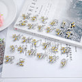 Miniatyrbilde 4 av 5: Crystal English Letter Brooch Alf Angel Lapel Pin Suit Shirt Co T