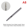 Miniatyrbilde 1 av 5: Tungsten Rotary File Hard Legering Rotary Bur Drill Bit Gravering A8