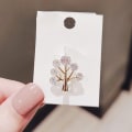 Miniatyrbillede 4 af 8: Mode Luksus Hjerte Brocher Til Kvinder Crystal Lapel Pin Cloth A2