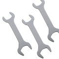 Miniatyrbillede 4 af 5: Tyndt Dobbelthoved Open End Dual Use-End Ultratynd bilhånd til A8