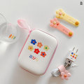 Miniatyrbilde 6 av 8: e Cartoon Frukt Blomstermønster Hodetelefon Datakabel Oppbevaringsveske E