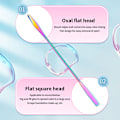 Miniatyrbillede 8 af 8: Kosmetisk Nail Art Makeup Polering Blanding Palette Rustfri Ste A5