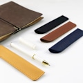 Miniatyrbillede 2 af 8: PU Læder Blyant Beskyttende Sleeve Slidfast Pen Bag Soli A2
