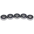 Miniatyrbillede 4 af 8: 5 Stk Sort ABEC-7 608RS Skateboard Rulleforseglede kuglelejer