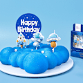 Pikkukuva 1 / 8: Space Astronaut Rocket Cake Kynttilät Cupcake Toppers Space Cake