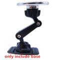 Miniatyrbillede 2 af 5: 17 mm kuglehoved bil Dashboard Sticker Base 360 ​​graders rotation C Black