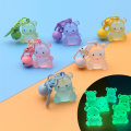 Pikkukuva 2 / 8: Luminous Bear Avaimenperä Väri Eläin Riipus Kello Avaimenperä Char White
