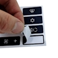 Miniatyrbild 3 av 5: 1Set Bil Klimatkontroll Luftkonditionering Switch Button Covers