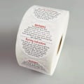 Miniatyrbillede 4 af 8: 1,5 tommer 500 stk/rulle Vandtæt stearinlys advarselsetiket stearinlys Con A2