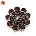 Miniatyrbillede 1 af 5: Legering Røgelse Brænder Stick Holder Buddhisme Lotus Line Røgelse E
