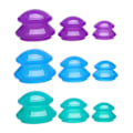 Miniatyrbillede 4 af 5: 1 STK Silikone Anti Cellulite Vakuumsugemassagekopper Fysio Transparent M