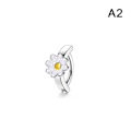 Miniatyrbillede 1 af 8: Blomst sommerfugl hjerte form navle ring Rhinestones Nave A2