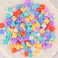 Pikkukuva 8 / 8: 50 kpl 3D Mini Flower Flatback Resin tarvikkeet Tee-se-itse askartelupuhelin 08