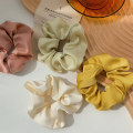 Miniatyrbillede 4 af 8: 1 stk store scrunchies silke satin elastiske hår hårbånd reb T Light brown