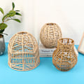 Miniatyrbillede 4 af 8: Håndvævet lampeskærm Rattan hængende lampeskærm Cafe Hotel Ceili 04