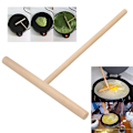 Pikkukuva 3 / 8: Puinen Rake Pyöreä Taikina Pannukakku Crepe Levitys Keittiötyökalu Ki