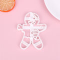 Miniatyrbillede 3 af 5: 1 stk Christmas Gingerbread Man Cookie ters DIY Plastic Cartoon P A