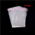 Miniatyrbilde 1 av 8: 100 stk/pose OPP Clear Seal Selvklebende plastsmykker Hjem Pa 7*10CM